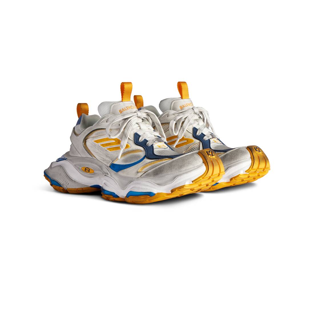 Men’s Cargo Sneaker  in White/grey/orange/blue - Image 2